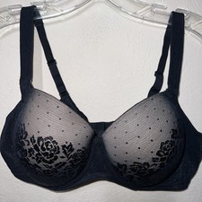 SOMA 36D Stunning Support Full Coverage Underwire Lined bra Black 