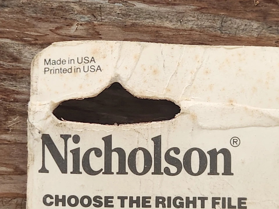 Nicholson 10" Flat Mill Bastard arquivo de diamante preto 21839 feito nos EUA ferramenta Cooper - Imagem 3 de 4