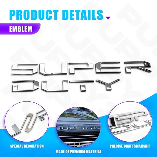 2017-2022 For Super Duty F250/F350 Front Hood Trim Molding Letter Insert Emblem