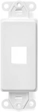 Leviton Quickport Decora Insert, 1-Port, 41641-W, White