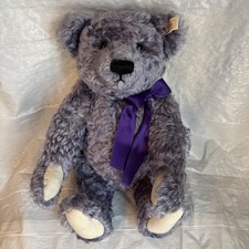 1998 Steiff 15 Lavender Bear Jointed Growler Germany Mohair LTD EDITION 485/3500