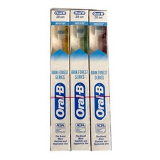 Oral B 20 Soft Child Toothbrush Lot 6 Indicator Bristles Planet Earth Series Vtg
