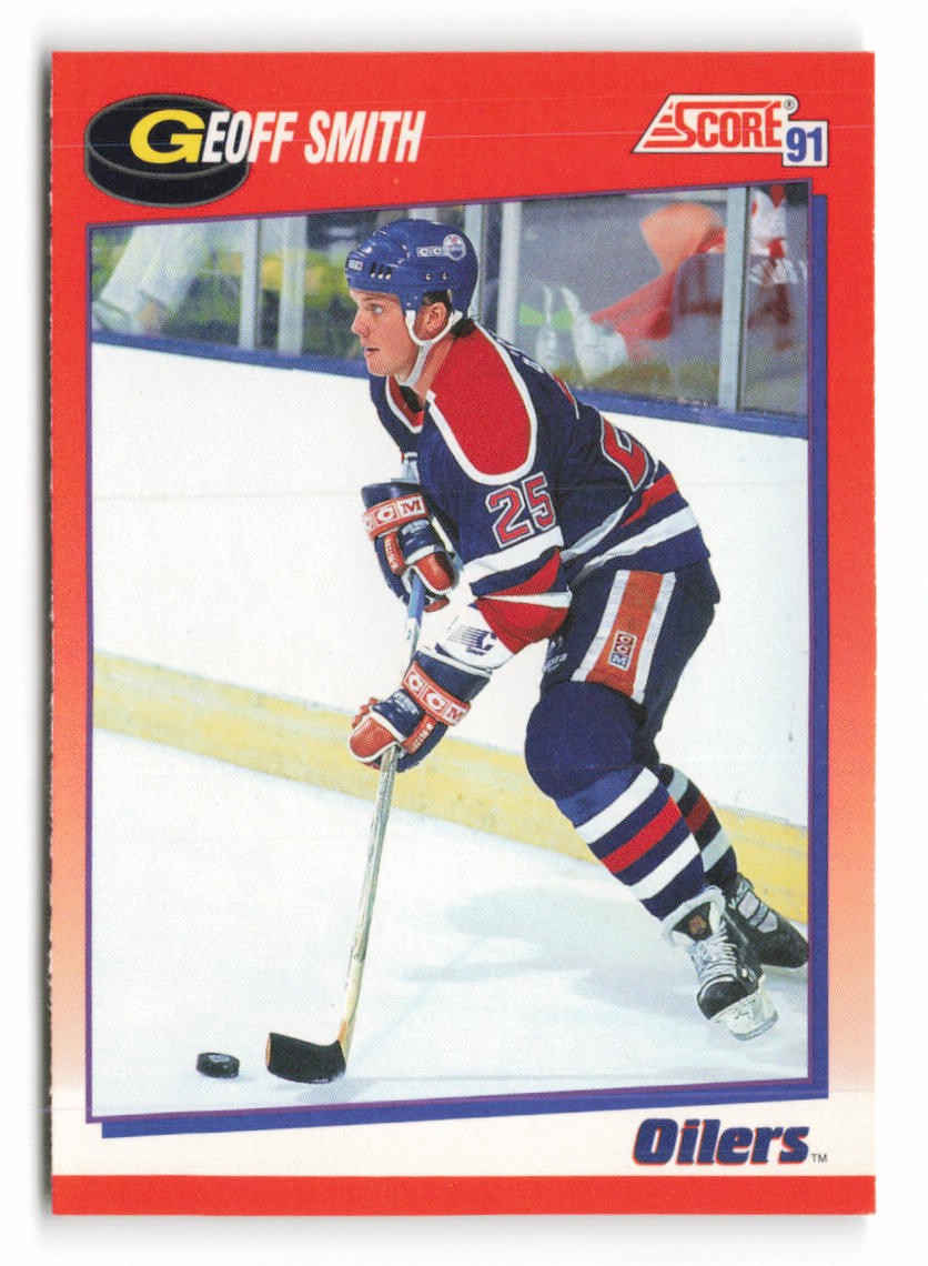 1991-92 Score Canadian Bilingual #87 Geoff Smith Edmonton Oilers
