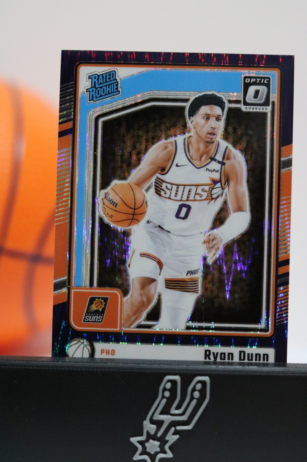 2024-25 Optic - Ryan Dunn Phoenix Suns #279 Rated Rookie Purple Shock RC