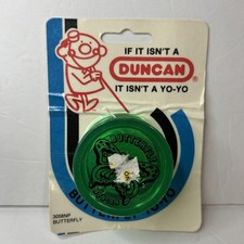 DUNCAN Butterfly 1986 3058NP Yo-Yo Original Green Sealed Made In USA