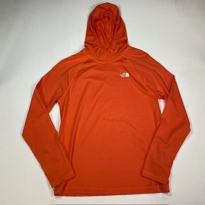 The North Face Mens Orange Sun Hoodie Lightweight Performance NF0A81WY Size S