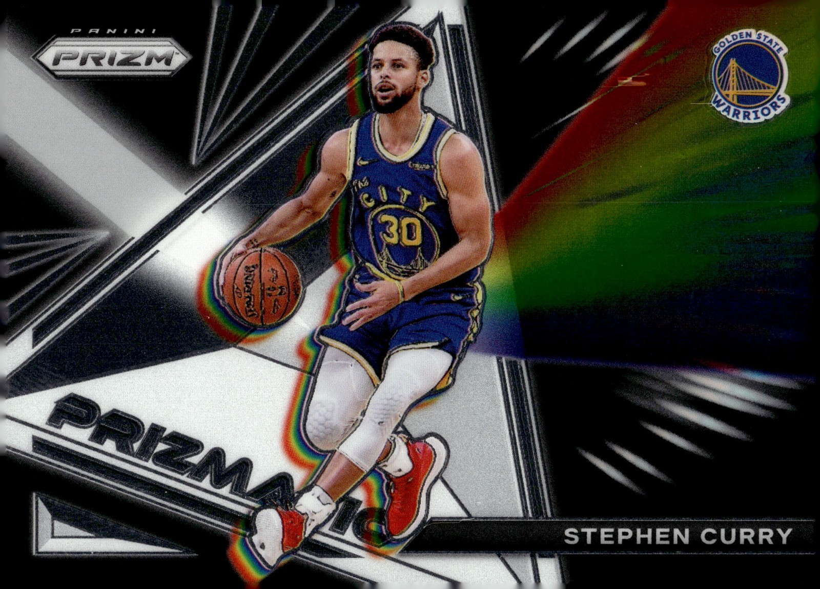 2021-2022 Prizm Stephen Curry Prizmatic Insert #26
