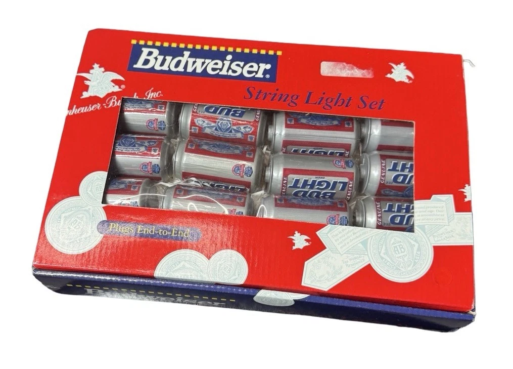 Beer String Lights In Collectible Budweiser Signs & Tins for sale 