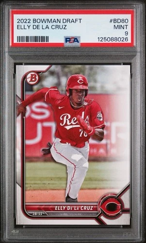 2022 Bowman Draft Elly De  La Cruz (RC) BD 80 Cincinnati Reds PSA 9🌶️