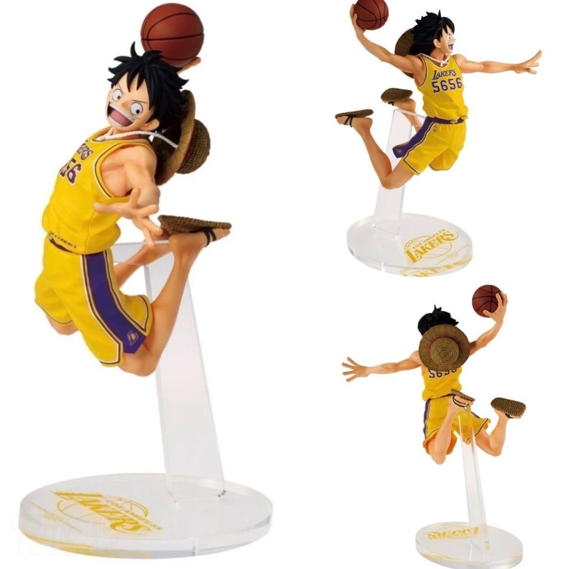 ONE PIECE Luffy NBA Lakers Figure One Piece Base Shop Limited New