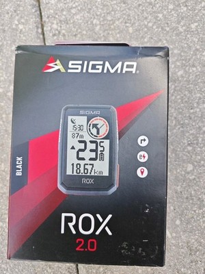 Neuer Sigma ROX 2.0 GPS Fahrradcomputer - Schwarz