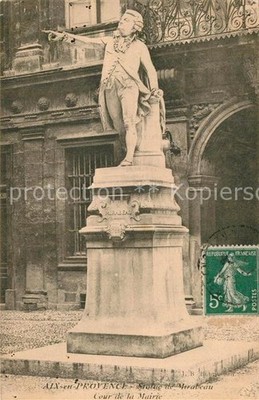 Aix-en-Provence Statue de Mirabeau Cour de la Mairie