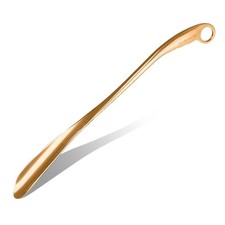Metal Shoe Horn Long Handle for Men Shoehorn for Seniors Gold, 21.8" 