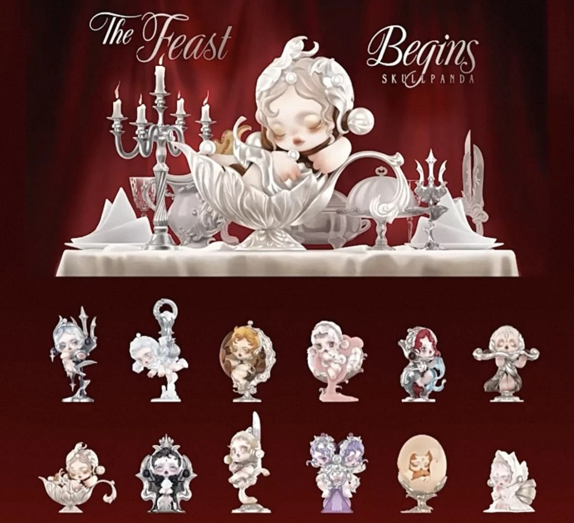 Skullpanda The Feast Begins Series Blind Box Confirmed Figures Toy