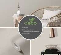 Vliestapete Mit Tupfmuster & Glanzeffekt Pvc-Frei – Beige, Grau