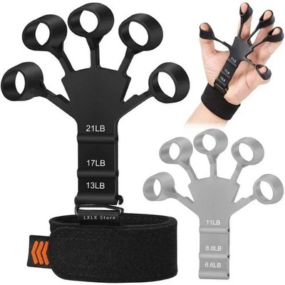 Finger Gripper Exerciser Hand Strengthener 6 Resistance Levels Guitar Therapy