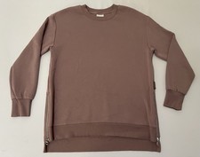 Varley Taupe Brown DoubleSoft Charter Sweat 2.0 Women's Sweater Size M