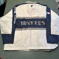 Vintage Pro Player New York Yankees MLB White Jacket 90s Men  s L Large Rare