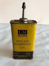 Vintage Empty Gm Dripless Penetrating Oil 4 Oz Can F32 Vintage Empty Gm Dripless Penetrating Oil 4 Oz Can F32