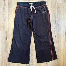 Women  s Aeropostale Vintage Y2K Navy Sweatpants With Red Accents Large