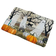 CounterArt Halloween Haunted Pumpkin Patch Ghosts Anti-Fatigue Kitchen Floor Mat