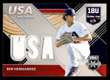 2020 Panini Elite Extra Edition #USAM-BH Ben Hernandez USA Material RC