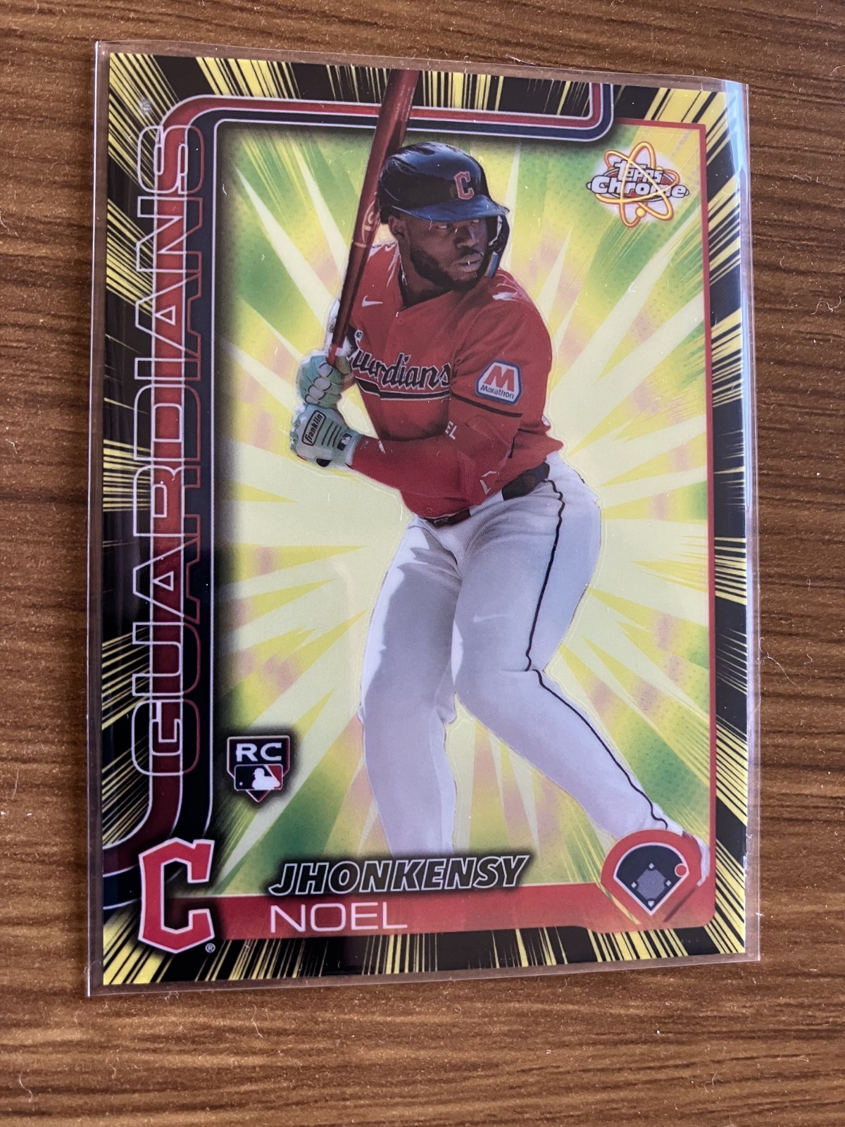 Jhonkensy Noel RC Radiating Rookie RR—14 Cleveland Guardians 2025 Topps Chrome