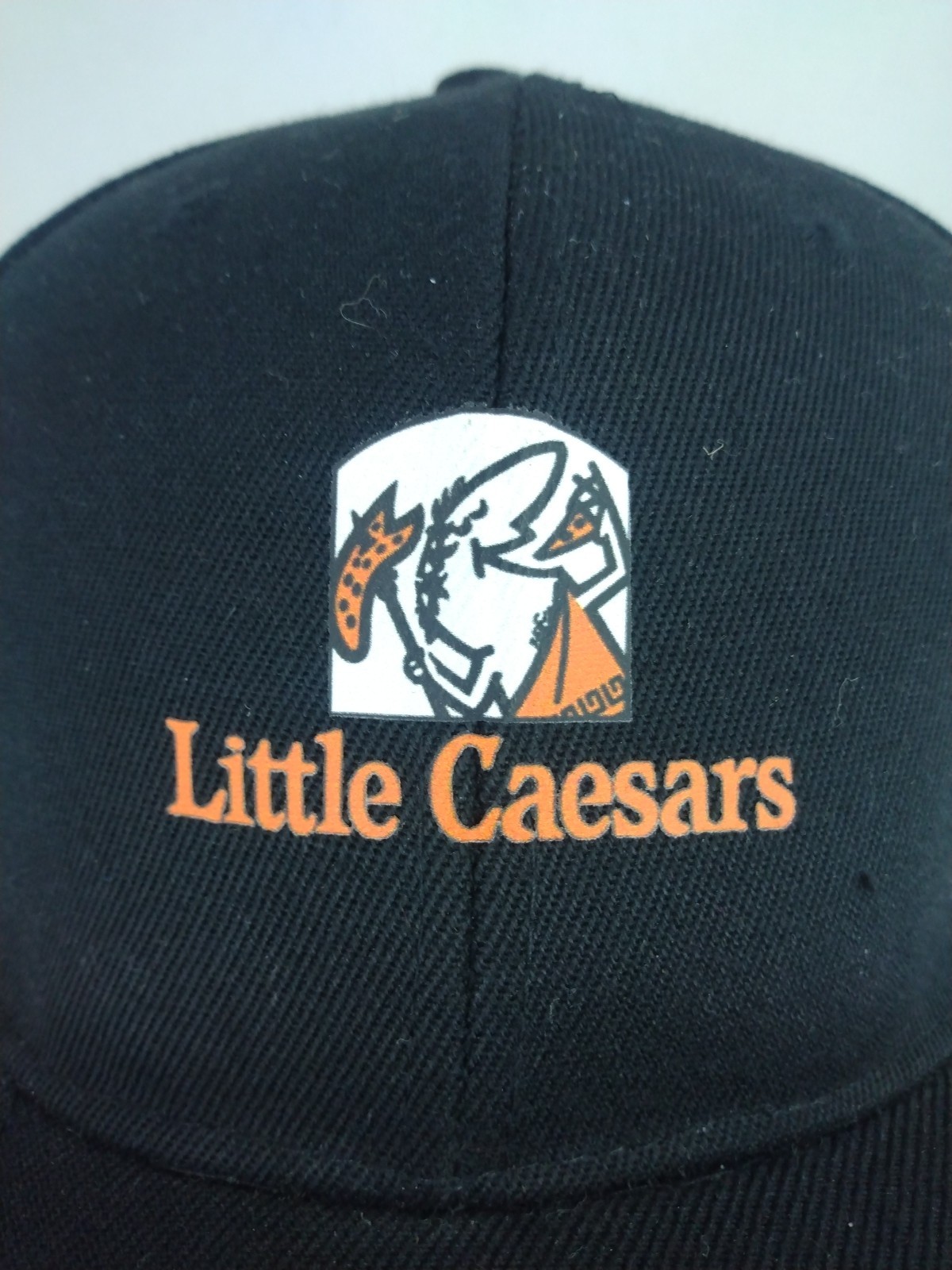 Little Caesars Pizza Black Adjustable Strap Back Employee Uniform Hat Cap image 2
