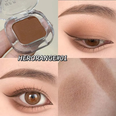 Monochrome Eyeshadow Palette Matte Wine Red Brown Eye Shadow Smoky Pearl Glitter