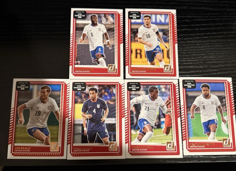 Donruss Road to FIFA World Cup 2018 United States Soccer Card Lot (6) Adams