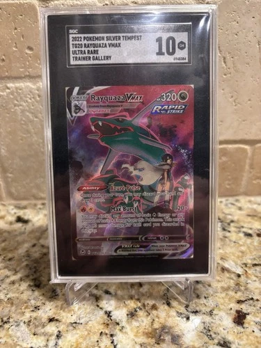Pokémon TCG Rayquaza VMAX Silver Tempest TG20/TG30 SGC 10