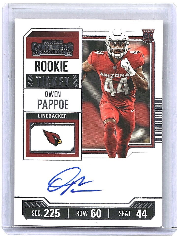 Owen Pappoe Panini Contenders #297 Autograph