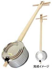 Machidaya Kankara Sanshin Kit Handmade Wood Paper Okinawa Shamisen DIY