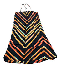 Women’s Anthropologie Chevron Mid Slip Dress Size Medium