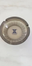 Vintage HILTON HOTEL Smokey Glass Ashtray 