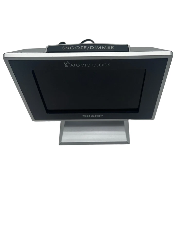 Sharp Desktop Dual Alarm Clock with Color Display - Atomic Accuracy - Image 2 of 4