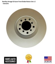 Bentley Arnage & Azure Front Brake Rotors Set x 2 - Genuine