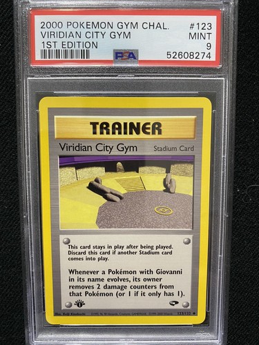 Viridian City Gym (1st Edition) graded PSA 9 for sale on eBay