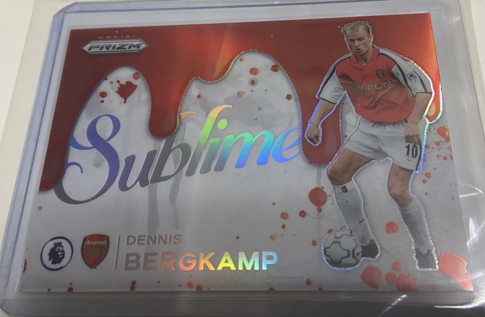 Dennis Bergkamp Ultra Rare Sublime SSP Premier League Prizm 2022-23