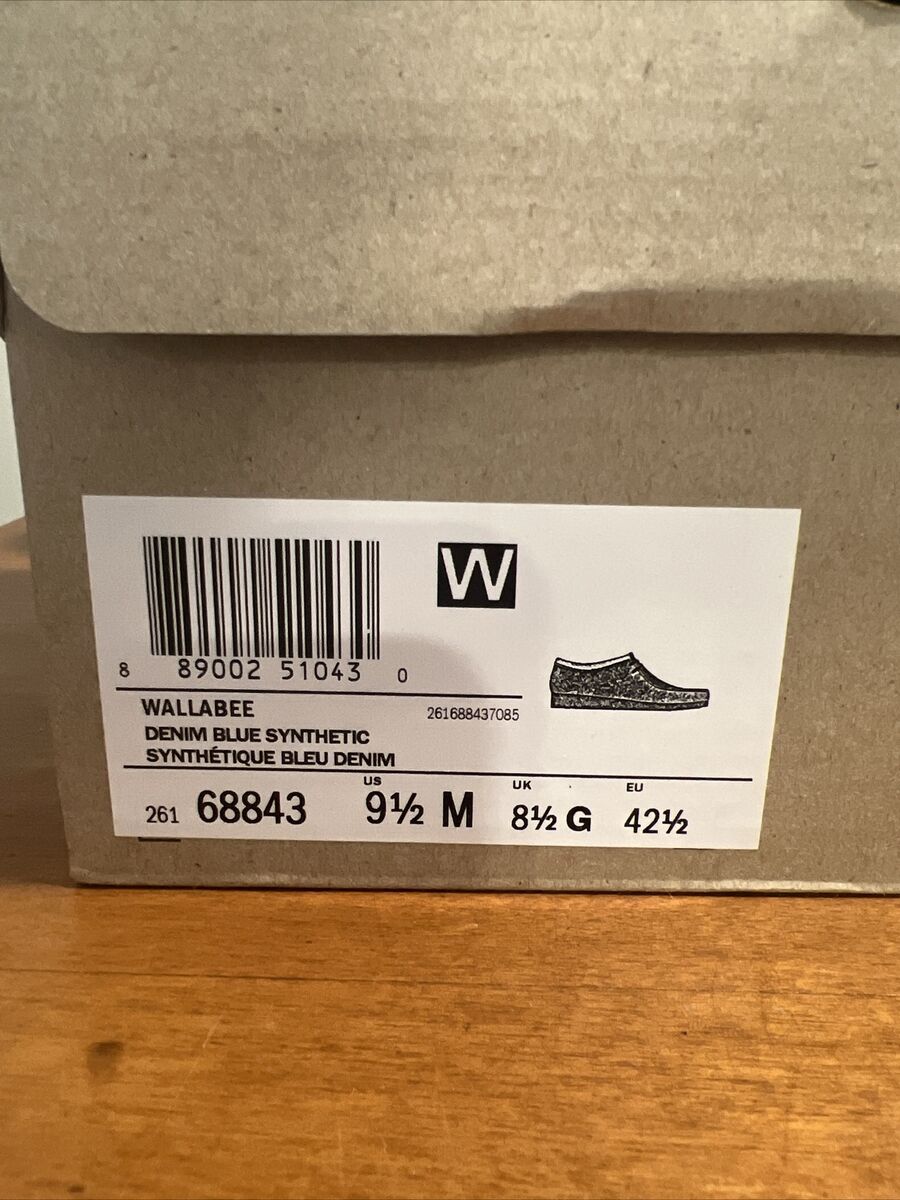 Clarks Wallabee Denim 26168843 Mens Blue Oxfords & Lace Ups Clarks Wallabee Denim 26168843 Mens Blue Oxfords & Lace Ups
