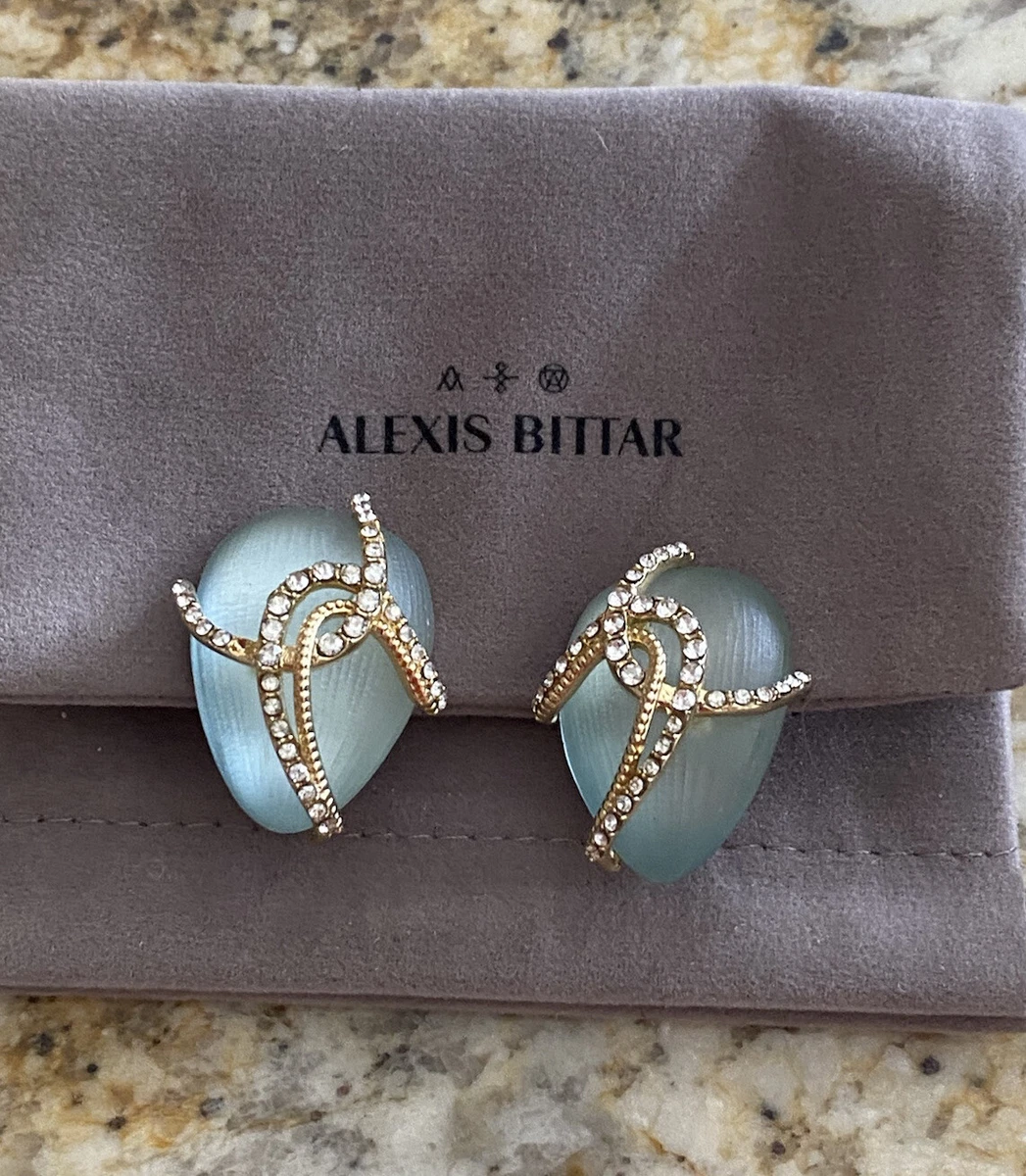 Clear Lucite Molten Clip On Earring, ALEXIS BITTAR