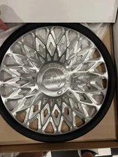 Forgiato SONA Steering Wheel - NEW Brushed Silver Black Grip