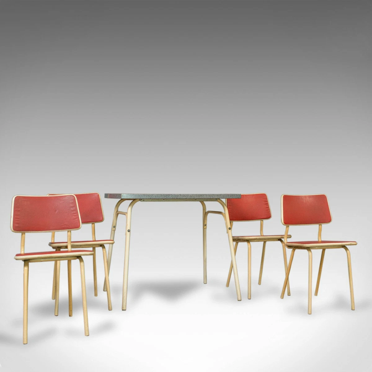 Steel art table chair sales