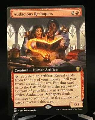 MTG Magic the Gathering Commander 2021 Extended Art Audacious Reshapers -  Rare | eBay