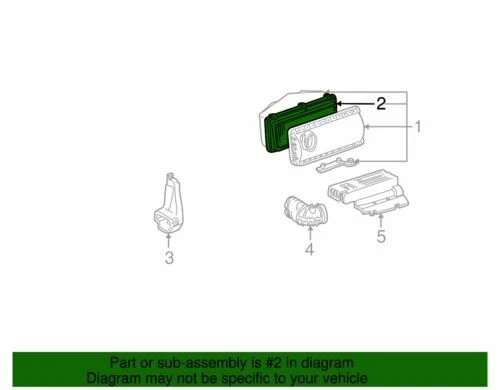 Conjunto de filtro de aire de motor genuino GM 1992-1999 Chevrolet GMC Bravada 19259103 Foto 2 de 2