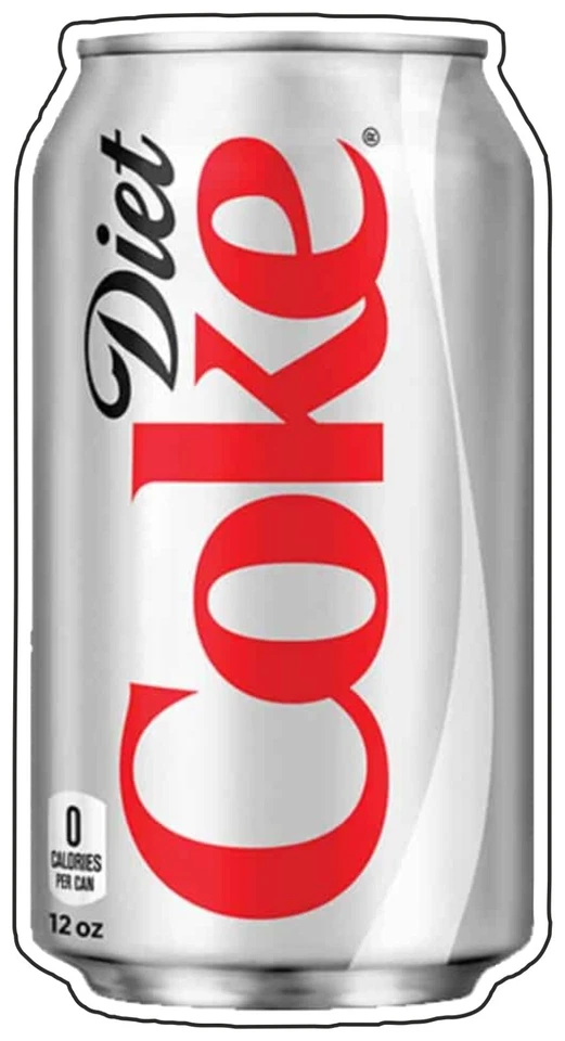 Ice cream van diet coke can sticker fizzy drink catering trailer cafe pop decal