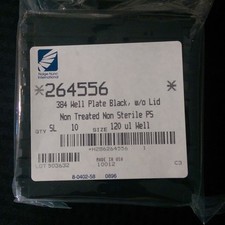 Nalge Nunc 384 Well Plate 120uL Black Non-Sterile Without Lid 10/bag 264556