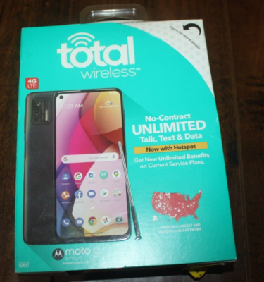 New Gray Total Wireless Moto G Stylus 128GB FHD+ Display