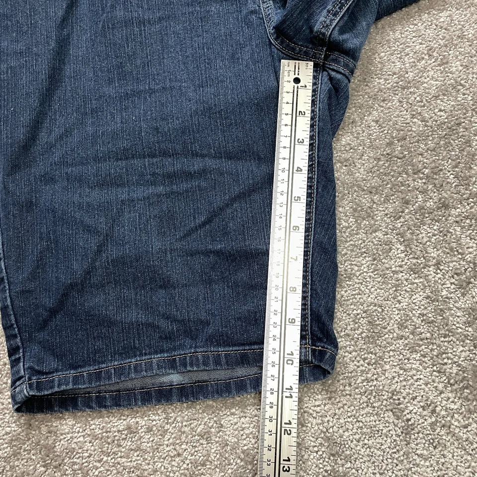 Pantalones Cortos Riders by Lee Jean Mujer 18 Azul Denim Lavado Oscuro Informales Sólidos 10" Entrepierna Foto 3 de 4