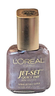 L'oreal Jet Set Quick Dry Nail Enamel Polish 466 LUMINOUS LAVENDER, Perle ''HTF''